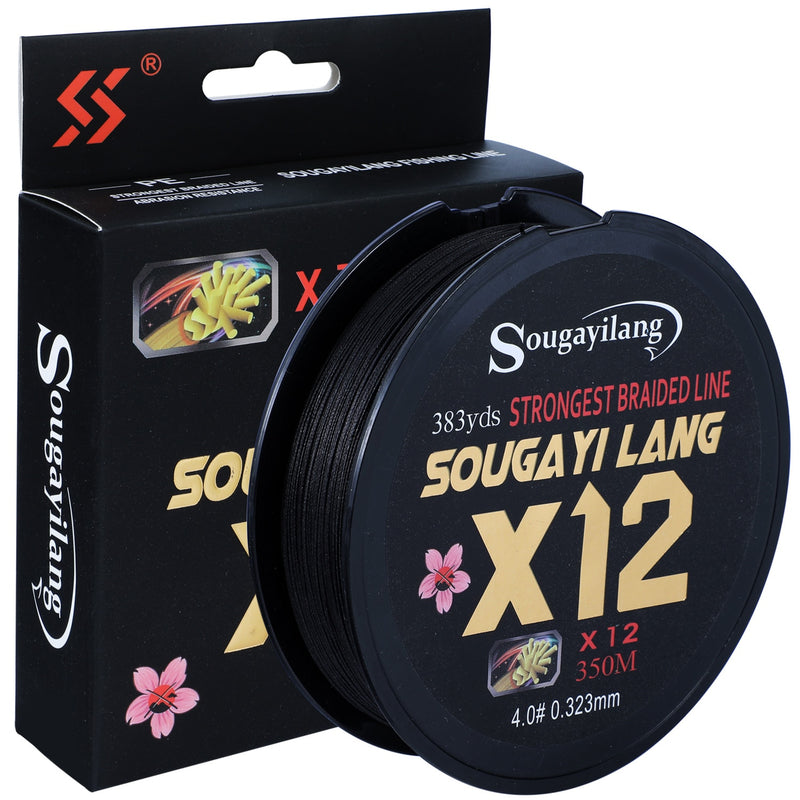 Linha de Pesca Multifilamento Sougayilang X12 Fios Trançados 150/350/550m