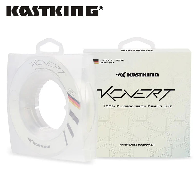 Linha de líder KastKing Kovert 23m 46m 183m 4-50LB 0.16-0.7mm 100%  Fluorocarbon Linha Alemã