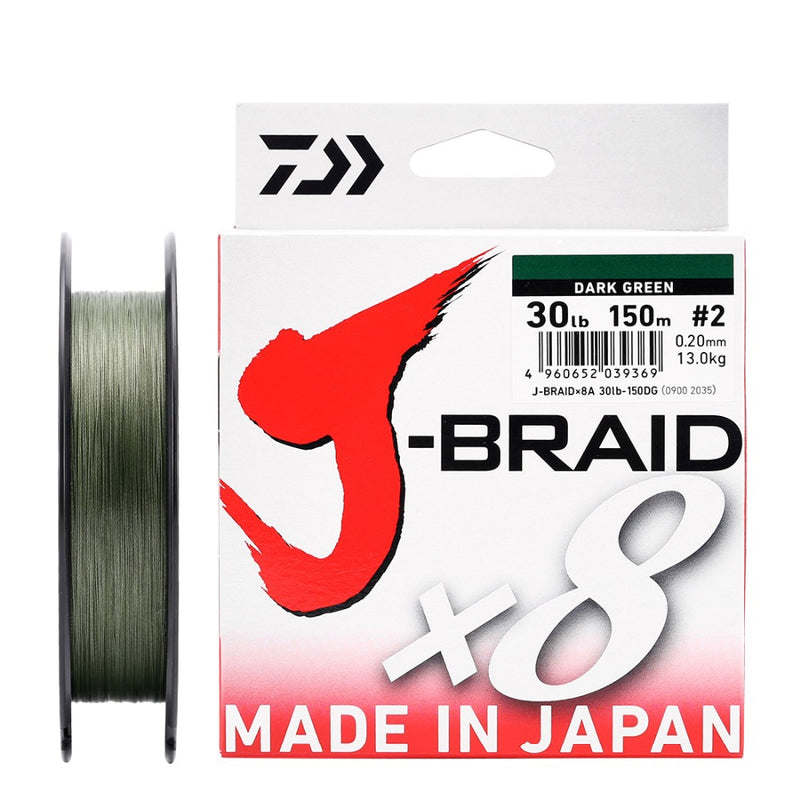 Linha de Pesca Multifilamento DAIWA J-Braid X8 150m