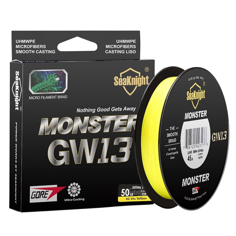 Linha de Pesca SeaKnight Brand GW13 Multifilamento X13 Fios Trançados 150/300m