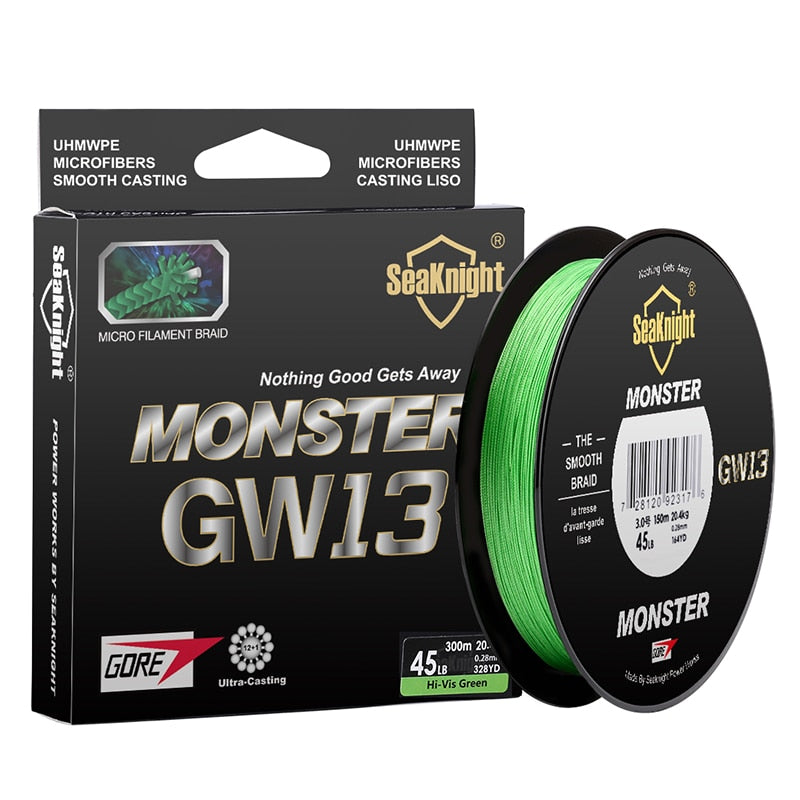 Linha de Pesca SeaKnight Brand GW13 Multifilamento X13 Fios Trançados 150/300m