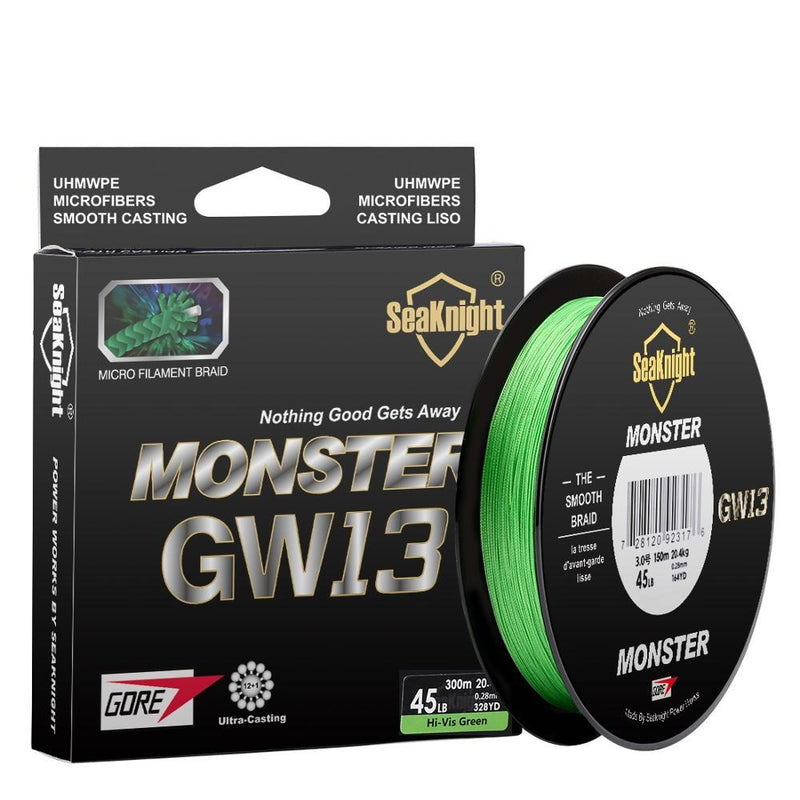 Linha de Pesca SeaKnight Brand GW13 Multifilamento X13 Fios Trançados 150/300m