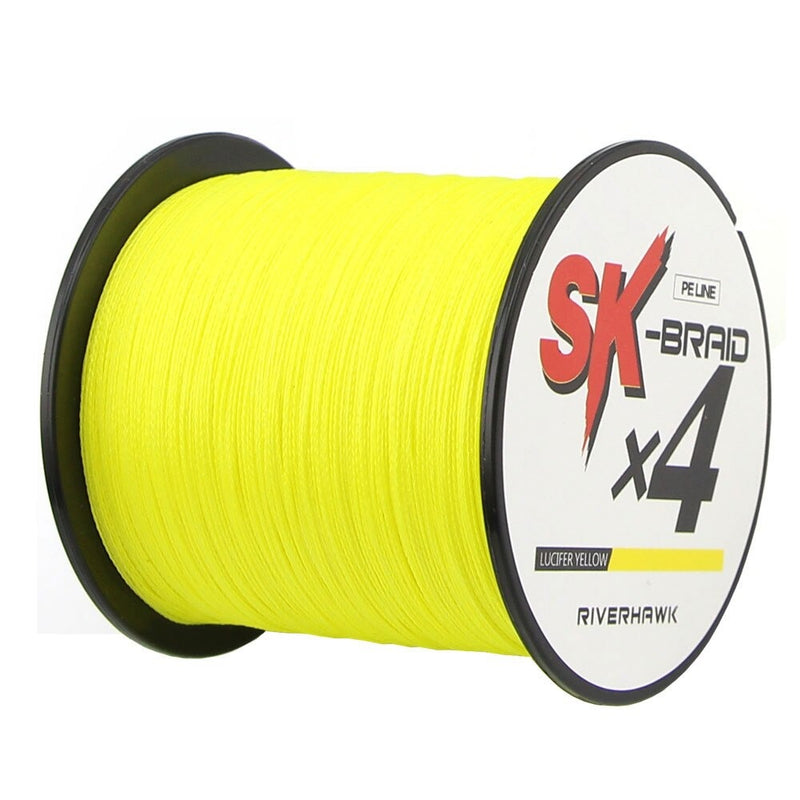 Linha de Pesca Multifilamento RiverHawk X4 Fios Trançados 500m