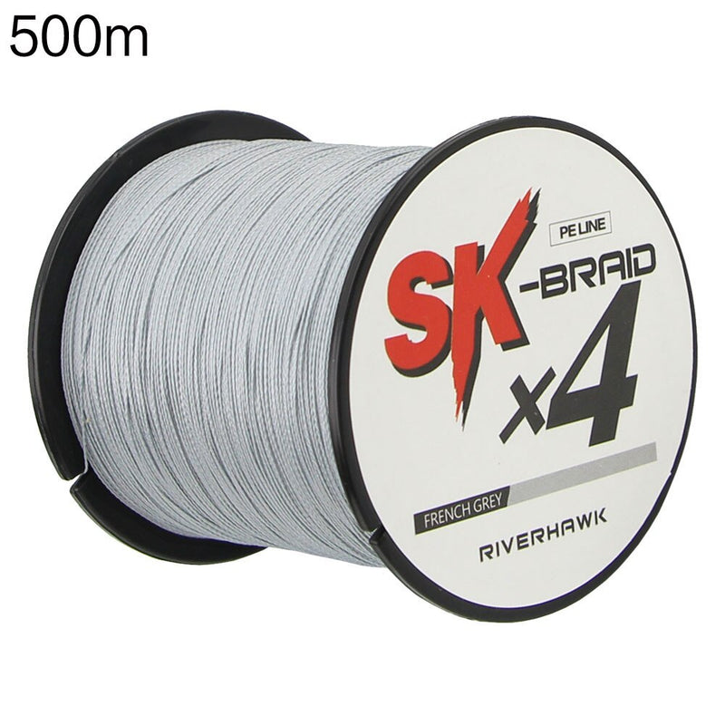 Linha de Pesca Multifilamento RiverHawk X4 Fios Trançados 500m