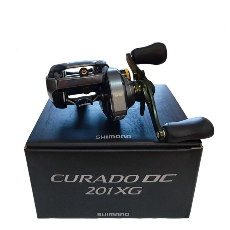 Carretilha Original SHIMANO CURADO DC 201XG Recolhimento 8.5:1 6kg Drag