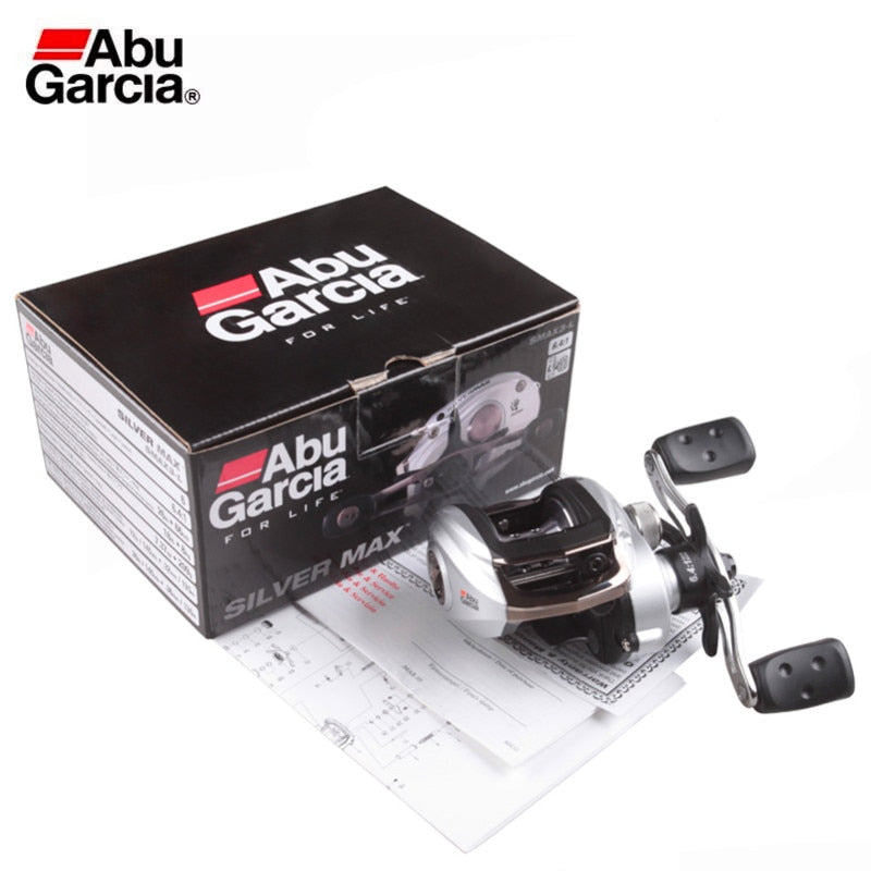 Carretilha Abu Garcia SILVER MAX3 SMAX Recolhimento 6.4:1 Drag 8kg 6Rol