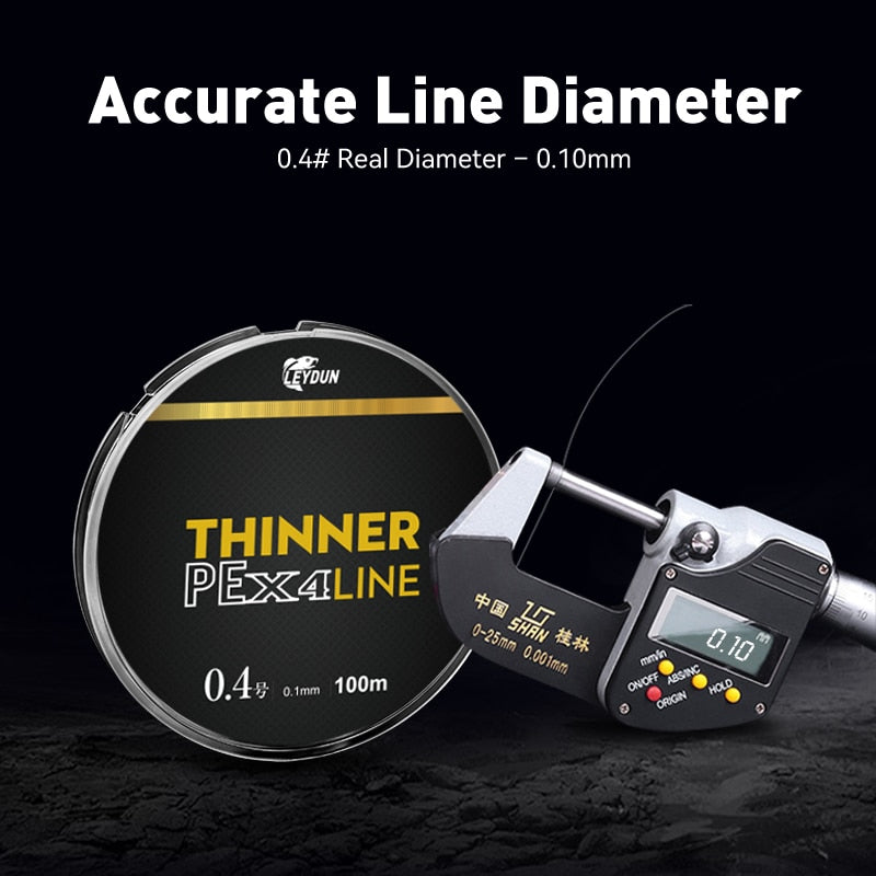 Linha de Pesca Multifilamento THINNER X4 150m Fabricada no Japão