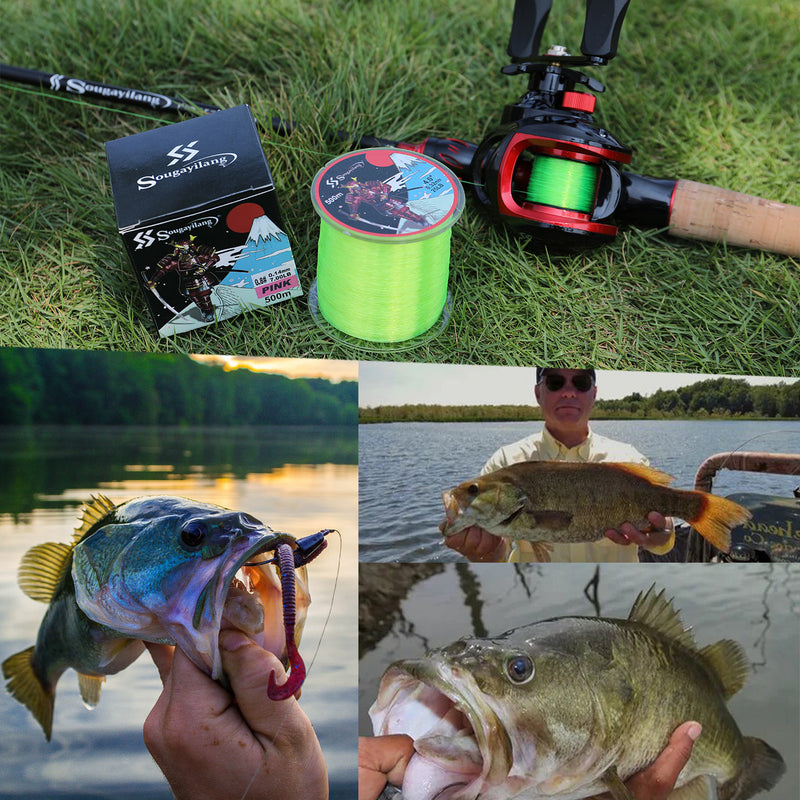 Linha de Pesca Monofilamento Sougayilang 500M Nylon