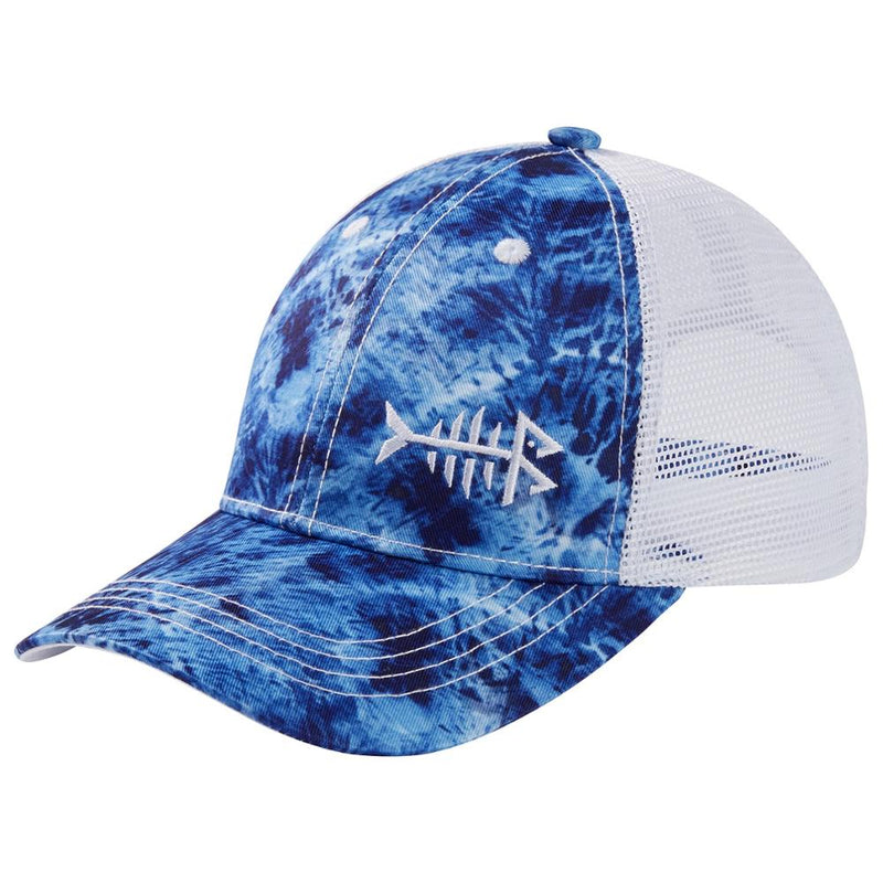 Boné de Pesca Bassdash Aba Curva 093 Minha Pesca Blue Camo 