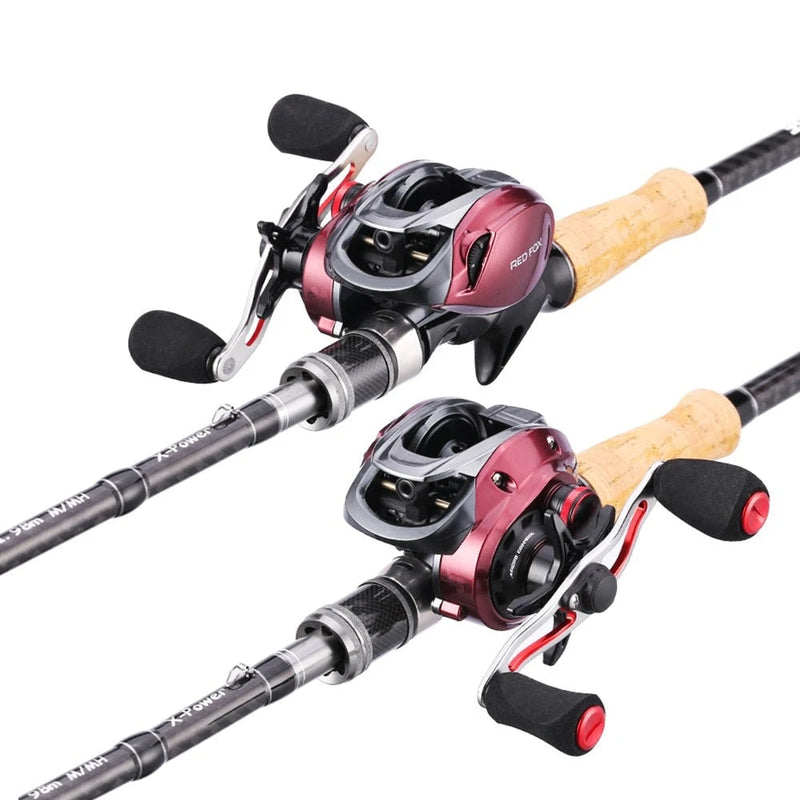 Carretilha SeaKnight Red Fox XG Recolhimento 8.1:1 Drag 6kg 086 Minha Pesca 