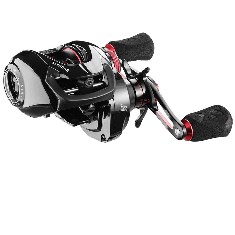 Carretilha SeaKnight Slardar XG Recolhimento 8.0:1 Drag 8kg 087 Minha Pesca Mão Esquerda 