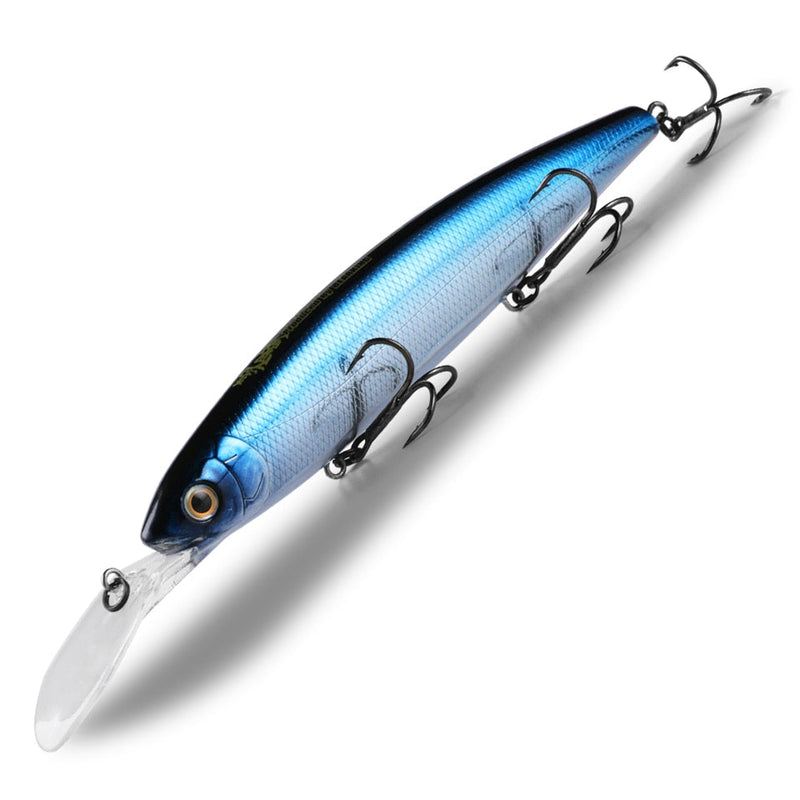 Isca Artificial Bearking Wobblers Minnow Fundo - 13cm 28,6g 035 Minha Pesca B 