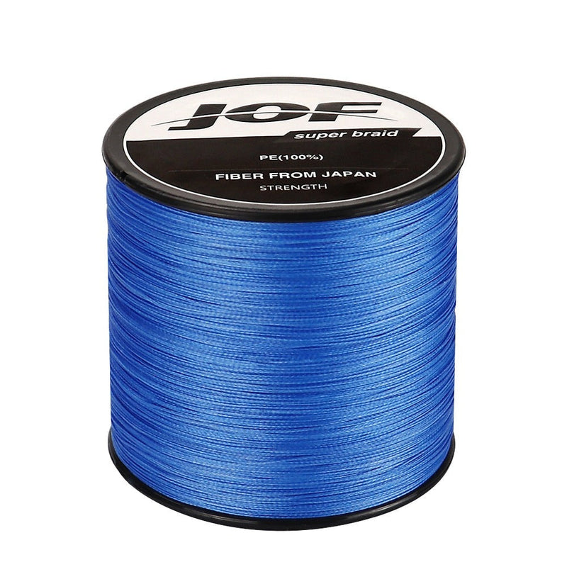 Linha de Pesca JOF Multifilamento 4 Fios Trançados 300m 063 Minha Pesca Azul 0.4 - 0.104mm (3.63kg) 