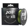 Linha de Pesca JOF Multifilamento 8 Fios Trançados 150m 064 Minha Pesca Verde musgo 1.0 - 0.16mm (9.1kg) 