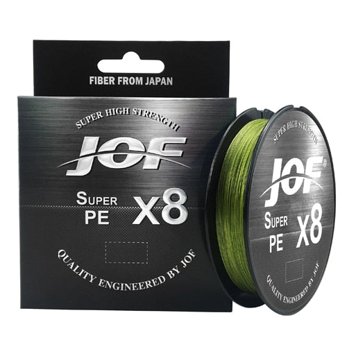 Linha de Pesca JOF Multifilamento 8 Fios Trançados 150m 064 Minha Pesca Verde musgo 1.0 - 0.16mm (9.1kg) 