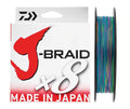 Linha de Pesca Multifilamento DAIWA J-Braid X8 300m 058 Minha Pesca Multicor 20lb/10kg - 0.16mm 