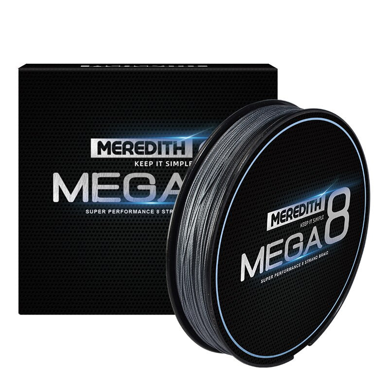 Linha de Pesca Multifilamento Meredith Premium 8 Fios Trançados 300m 062 Minha Pesca Cinza 1.5 - 0.2mm (8.5kg) 