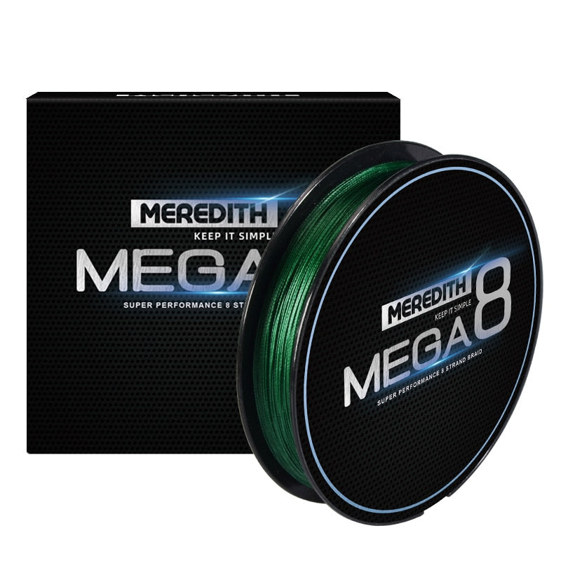 Linha de Pesca Multifilamento Meredith Premium 8 Fios Trançados 300m 062 Minha Pesca Verde 1.5 - 0.2mm (8.5kg) 