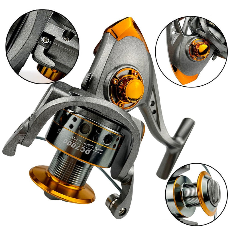 Molinete GHOTDA DC 1000-7000 Recolhimento 5.2:1 068 Minha Pesca 