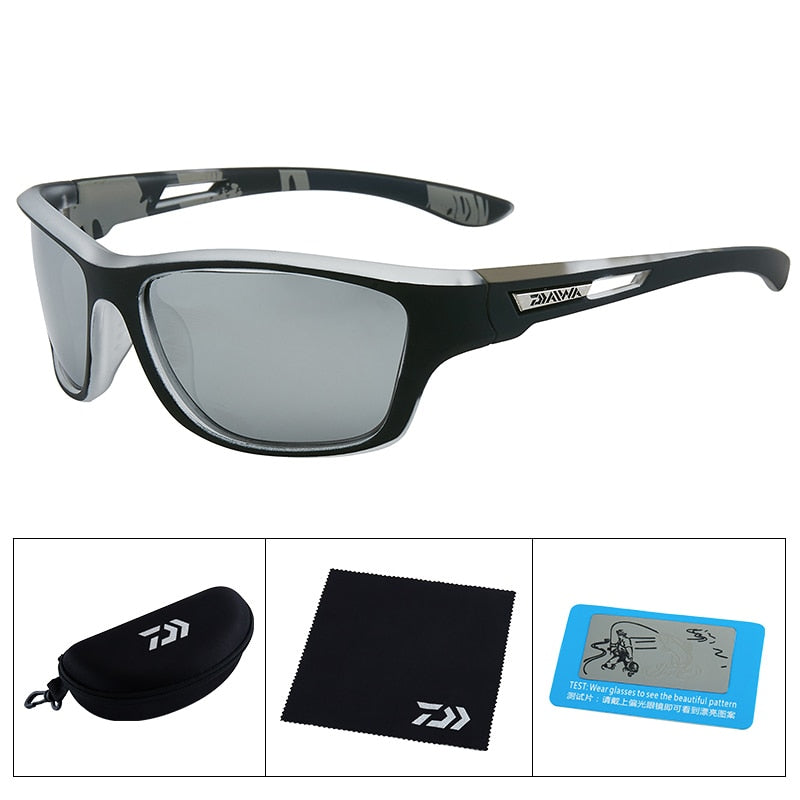 Óculos Polarizado Para Pesca DAIWA Provisor Completo 091 Minha Pesca Cinza 
