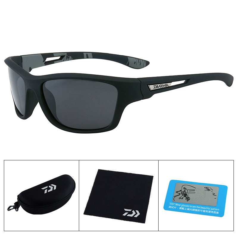 Óculos Polarizado Para Pesca DAIWA Provisor Completo 091 Minha Pesca Preto 