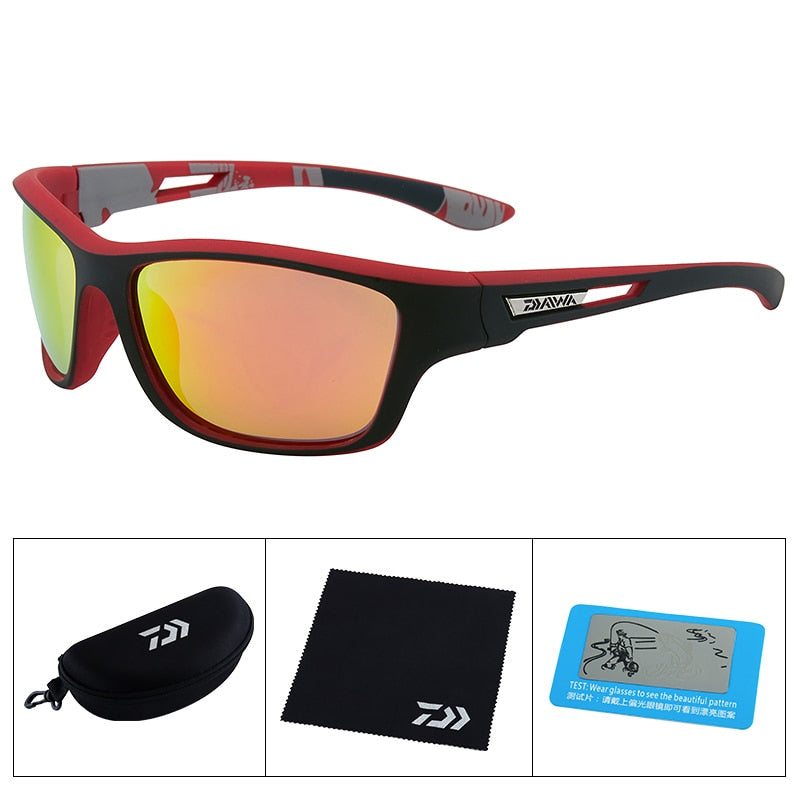 Óculos Polarizado Para Pesca DAIWA Provisor Completo 091 Minha Pesca Vermelho 